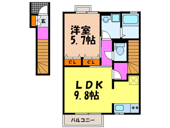 ラフィ－ネ林Ⅲの物件間取画像